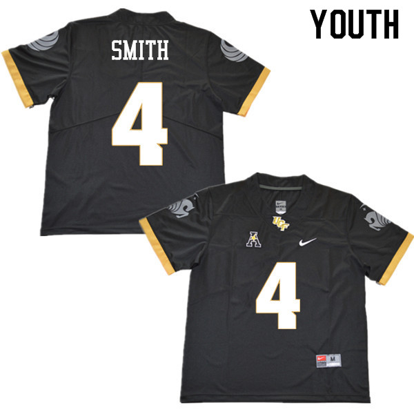 Youth #4 Tre'Quan Smith UCF Knights College Football Jerseys Sale-Black